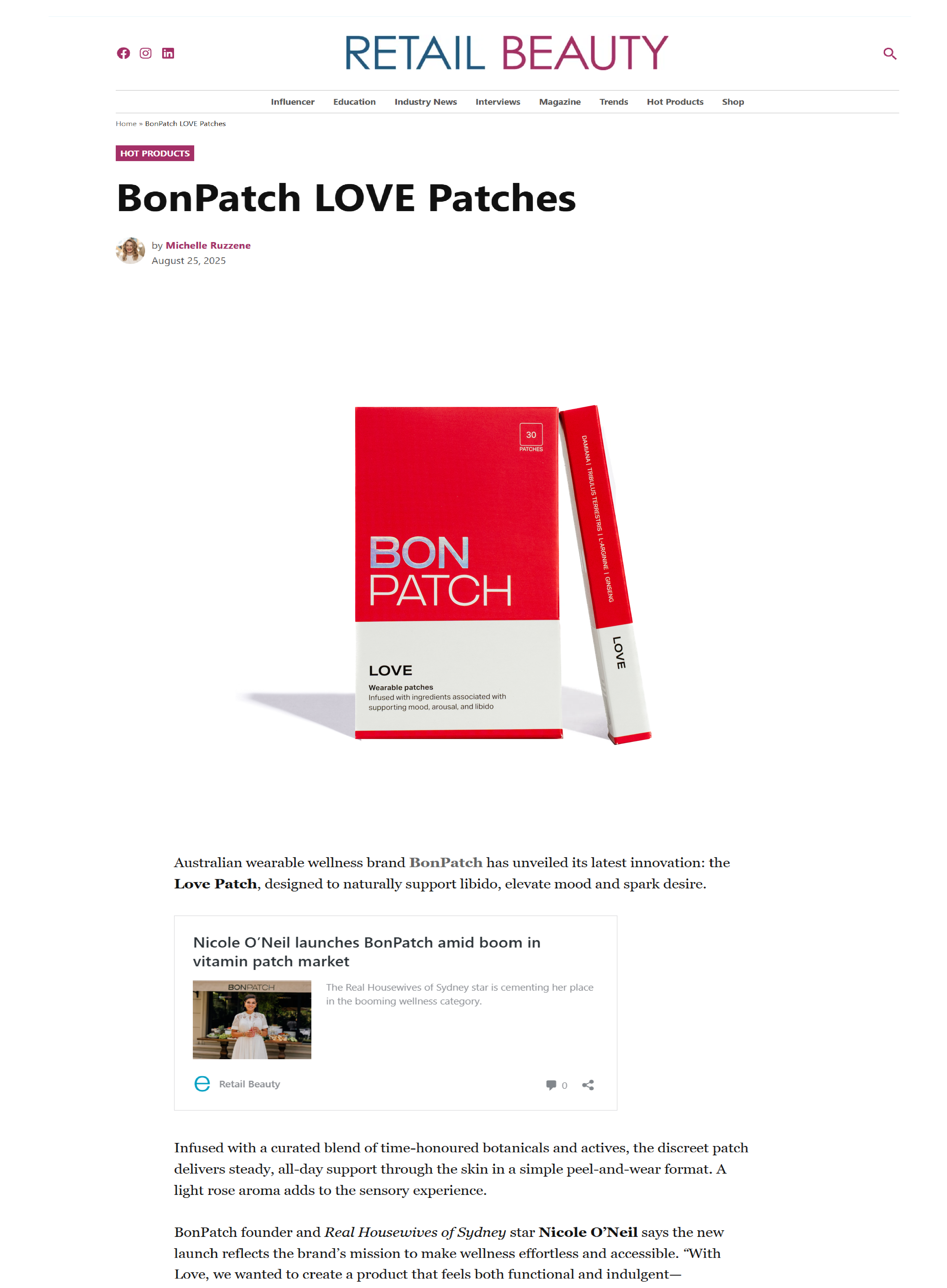 Retail Beauty: BonPatch LOVE Patches